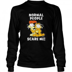 Garfield normal people scare me shirt 3