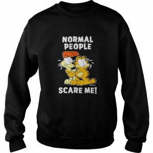 Garfield normal people scare me shirt 4