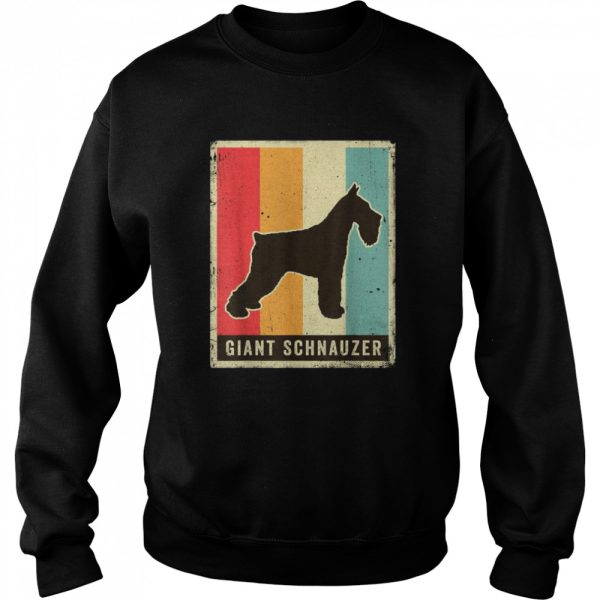 Giant Schnauzer Dog Retro Vintage Shirt