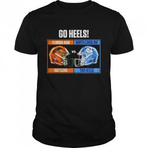 Go Heels North Carolina Tar Heels vs. Florida A&ampM Rattlers 2022 HBCU Celebration Game Shirt