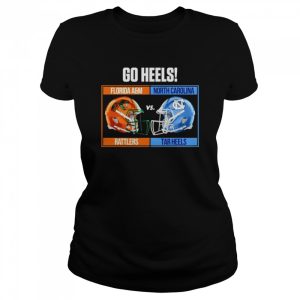 Go Heels North Carolina Tar Heels vs Florida AampM Rattlers 2022 HBCU Celebration Game Shirt 2