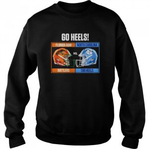 Go Heels North Carolina Tar Heels vs Florida AampM Rattlers 2022 HBCU Celebration Game Shirt 4