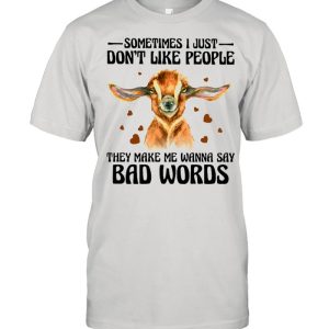 Goat Say Bad Words Goats Lovers Shirt 1