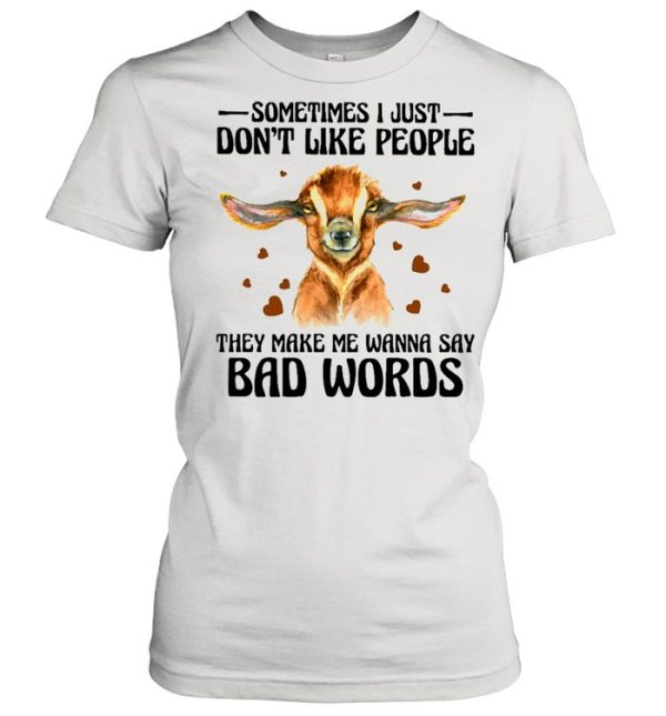 Goat Say Bad Words Goats Lovers Shirt