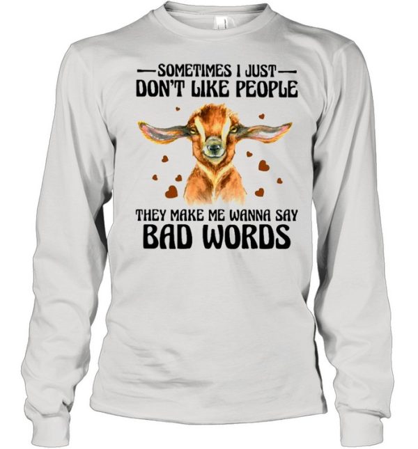 Goat Say Bad Words Goats Lovers Shirt