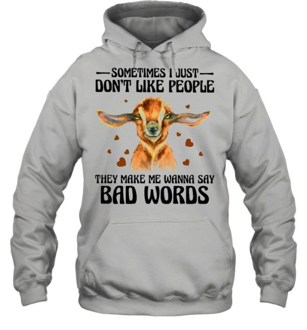 Goat Say Bad Words Goats Lovers Shirt