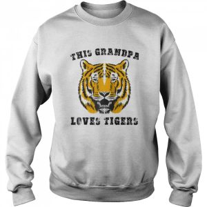 Grandpa Loves Tigers Shirt Grandfather Grandad Grandaddy shirt 4