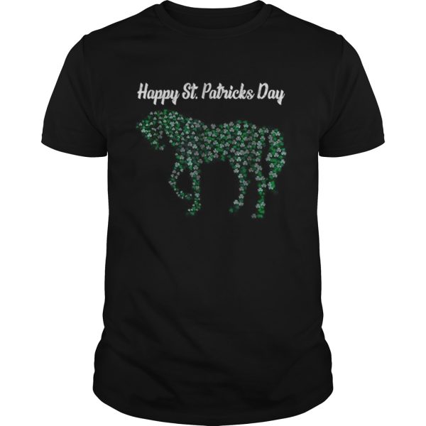 Great Horse Shamrock Horse Riding Lover St Patricks Day shirt