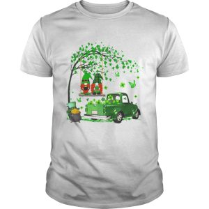 Green Gnomes Truck Shamrock Happy Saint Patricks Day shirt