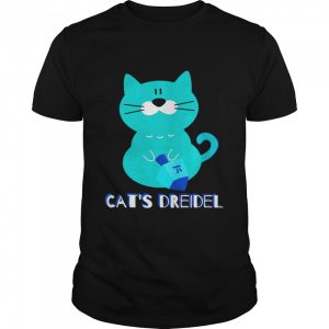 Hanukkah Dreidel Chanukah Cat Shirt 1