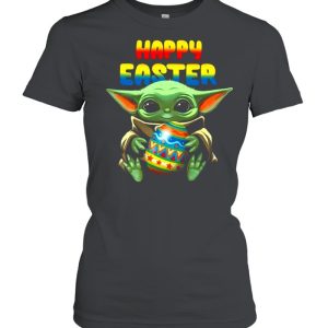 Happy Easter 2021 With Baby Yoda Hug Easter Egg shirt 2