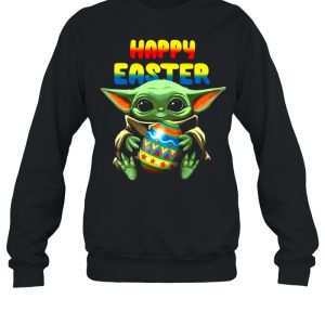 Happy Easter 2021 With Baby Yoda Hug Easter Egg shirt 4