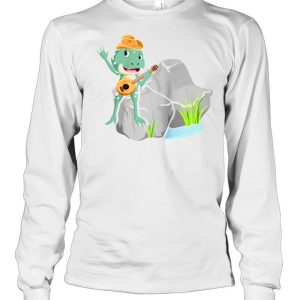 Hilarious Frog Wearing Cowboys Boots banjo Enthusiast shirt 3