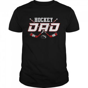 Hockey Dad Papa Father's Day Vintage Shirt 1