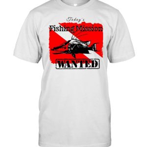 Hogfish Snapper Today's Fishing Mission Wanted T shirt 1