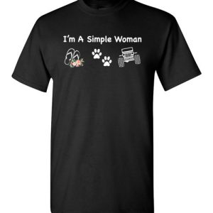 I’m a Simple Woman Jeep Flip Flop Pets Lovers T-Shirts