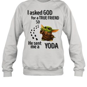 I Asked God For A True Friend So He Sent Me A Yoda shirt 4