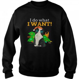 I Do What I Want Cat Christmas Shirt 4