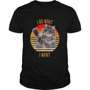 I Do What I Want Cat Shirt 1