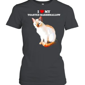 I Love My Toasted Marshmallow Flame Point Siamese Cat Kitten Shirt 2