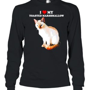 I Love My Toasted Marshmallow Flame Point Siamese Cat Kitten Shirt 3