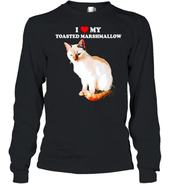 I Love My Toasted Marshmallow Flame Point Siamese Cat Kitten Shirt