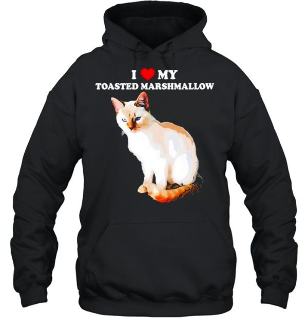 I Love My Toasted Marshmallow Flame Point Siamese Cat Kitten Shirt