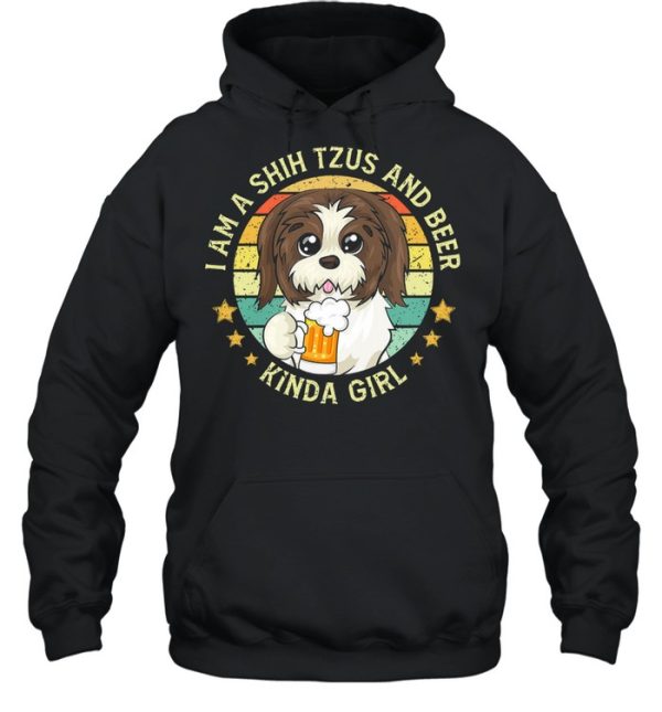 I am a shih tzus and beer kinda girl vintage shirt