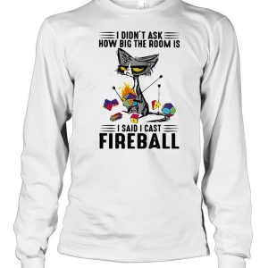 I didnt ask how big the room is i said i cast fireball black cat shirt 3