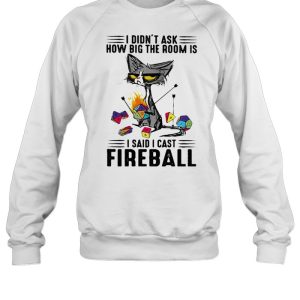 I didnt ask how big the room is i said i cast fireball black cat shirt 4