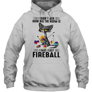 I didnt ask how big the room is i said i cast fireball black cat shirt 5