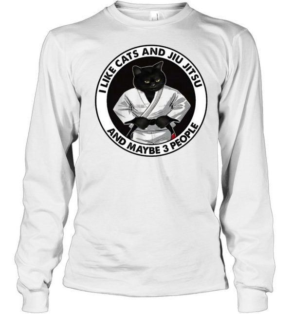 I like cat and Jiu Jitsu and maybe 3 people shirt