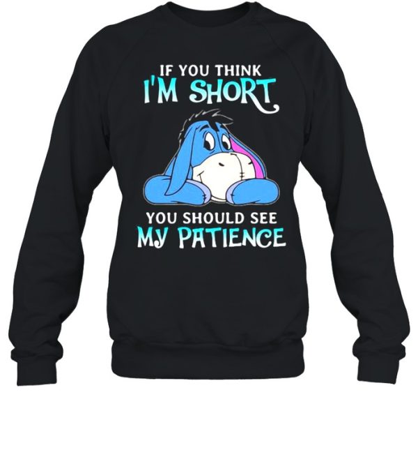 If You Think I Am Short You Should See My Patience Donkey Shirt