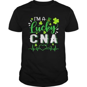 Im A Lucky Cna Nurse Shamrock Top Hat St Patricks Day shirt
