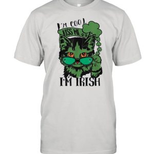 Im Irish St Patricks fun cat design shirt