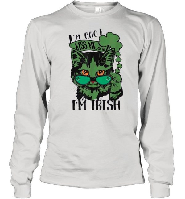 Im Irish St Patricks fun cat design shirt