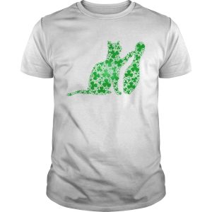 Irish Shamrock Cat Play Bowling Saint StPatricks shirt