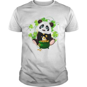 Irish Shamrock Leprechaun Panda St Patricks Day shirt