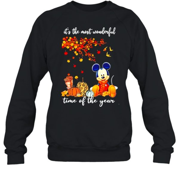 It’s The Most Wonderful Time Of The Year Mickey Autumn Shirt