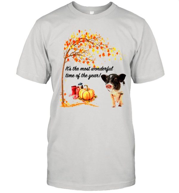 It’s The Most Wonderful Time Of The Year Pig Autumn Fall shirt