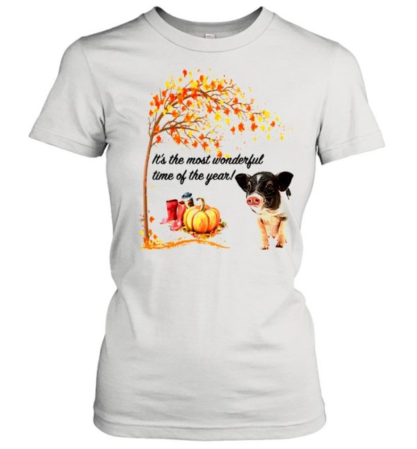 It’s The Most Wonderful Time Of The Year Pig Autumn Fall shirt