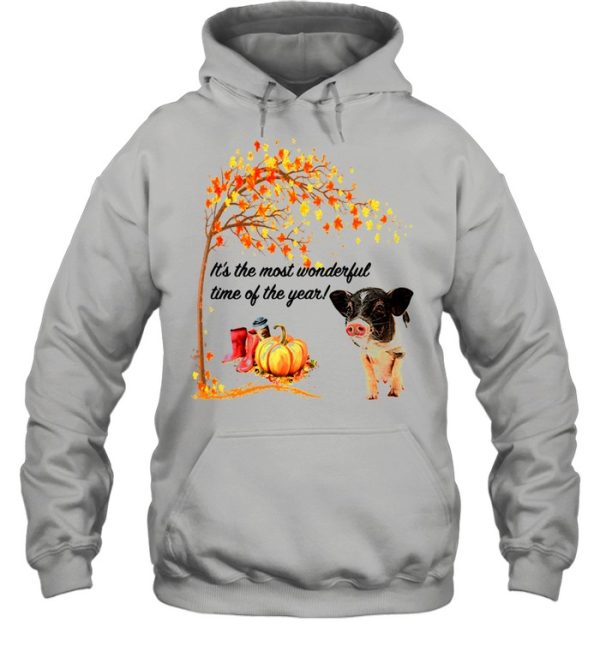 It’s The Most Wonderful Time Of The Year Pig Autumn Fall shirt