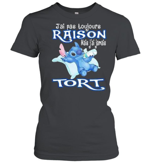 J’ai Pas Toujours Raison Mais Jamais Tori Stitch Drink Milk shirt