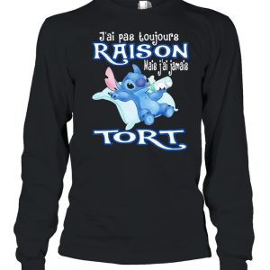 J'ai Pas Toujours Raison Mais Jamais Tori Stitch Drink Milk shirt 3