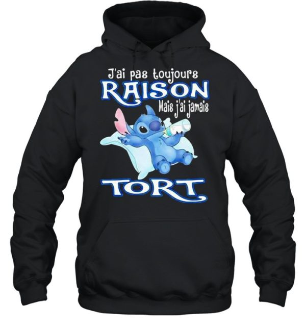 J’ai Pas Toujours Raison Mais Jamais Tori Stitch Drink Milk shirt