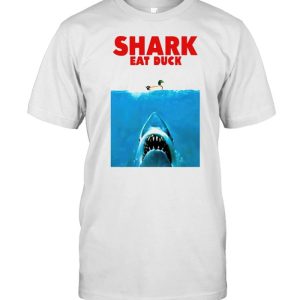 Jaws shark eat duck shirt 1