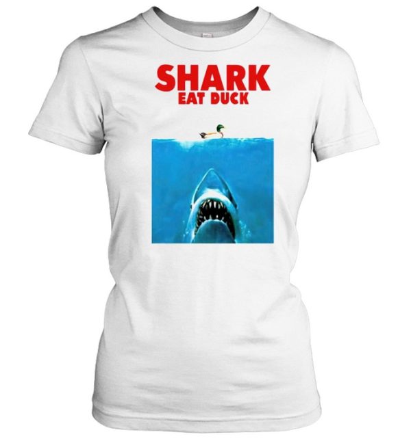 Jaws shark eat duck shirt