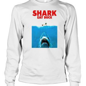 Jaws shark eat duck shirt 3