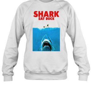 Jaws shark eat duck shirt 4