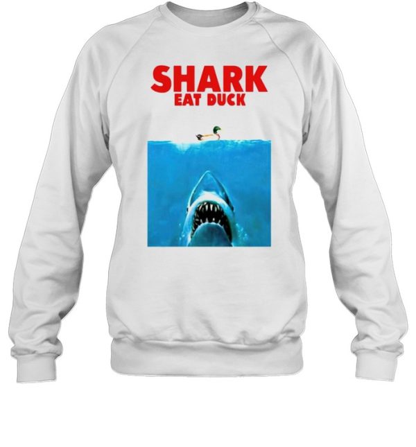 Jaws shark eat duck shirt